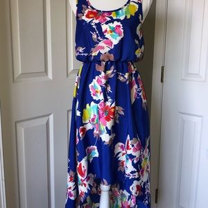 Xhilaration high | low tropical floral dress